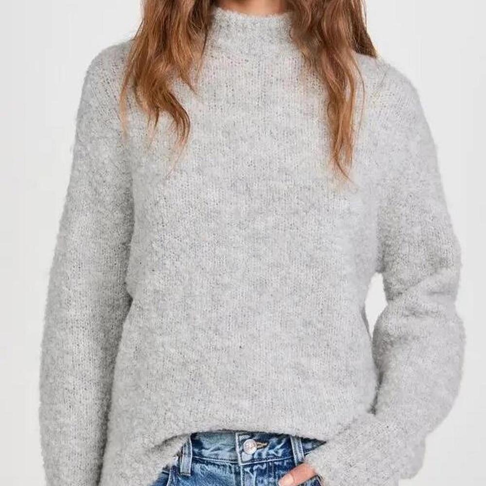 Madewell Vesta Bouncle Chunky Wool & Alpaca Blend Sweater